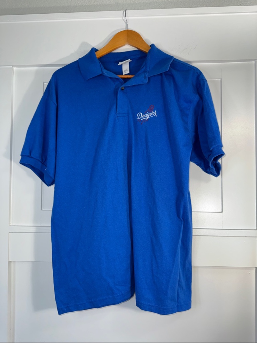 Anvil Dodger Blue Vintage Polo size Large